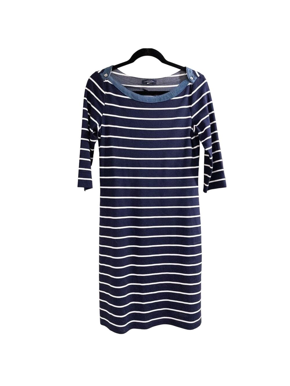 Tommy Hilfiger Blue Striped Knit Dress, 8